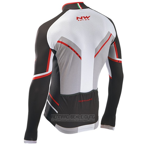2017 Fahrradbekleidung Northwave Ml Shwarz und Wei Trikot Langarm und Tragerhose