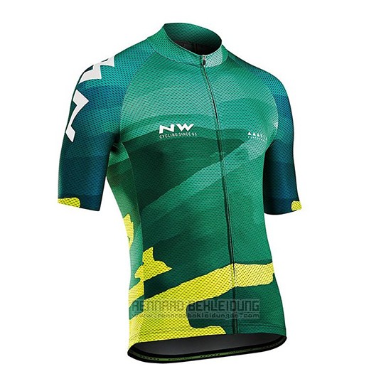 2018 Fahrradbekleidung Northwave Blade Grun Trikot Kurzarm und Tragerhose - zum Schließen ins Bild klicken