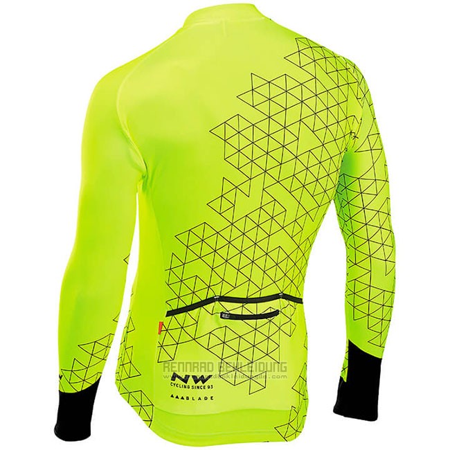 Fahrradbekleidung Northwave Gelb Trikot Langarm und Tragerhose