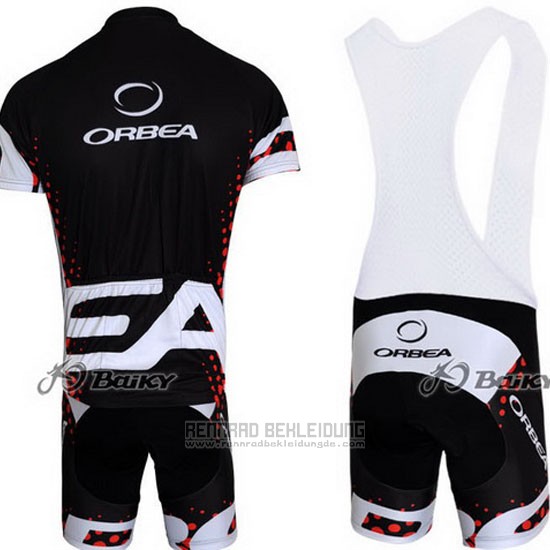 2013 Fahrradbekleidung Orbea Shwarz und Rot Trikot Kurzarm und Tragerhose