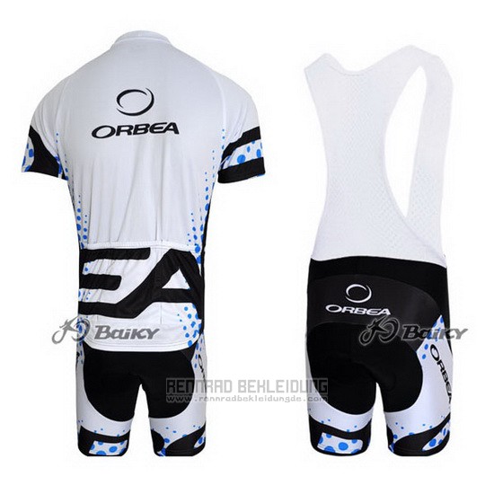 2013 Fahrradbekleidung Orbea Shwarz und Wei Trikot Kurzarm und Tragerhose