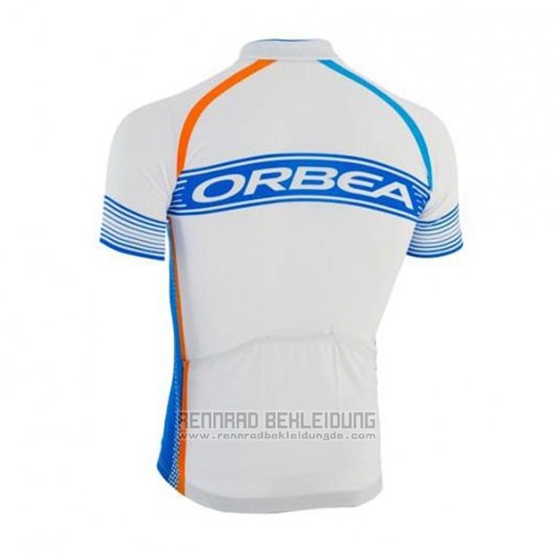 2015 Fahrradbekleidung Orbea Azurblau und Wei Trikot Kurzarm und Tragerhose