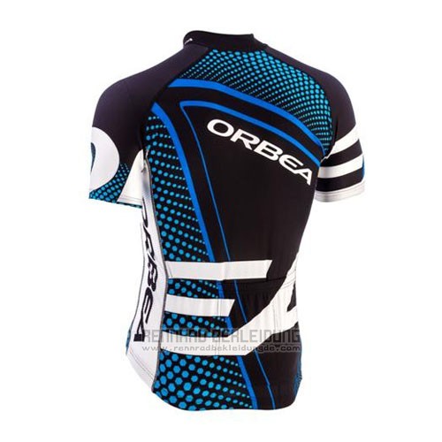 2015 Fahrradbekleidung Orbea Shwarz und Blau Trikot Kurzarm und Tragerhose