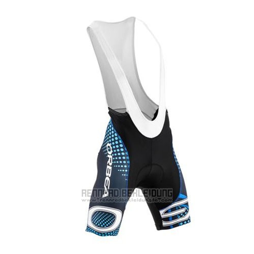 2015 Fahrradbekleidung Orbea Shwarz und Blau Trikot Kurzarm und Tragerhose