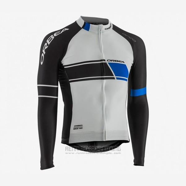 2017 Fahrradbekleidung Orbea Shwarz und Wei Trikot Langarm und Tragerhose