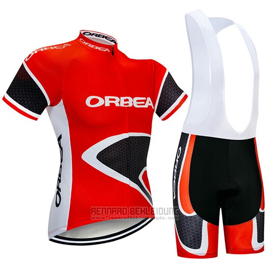 2019 Fahrradbekleidung Orbea Rot Shwarz Trikot Kurzarm und Tragerhose