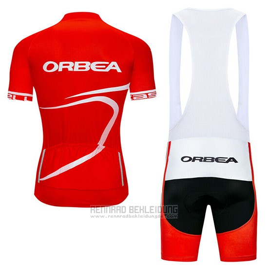 2019 Fahrradbekleidung Orbea Rot Shwarz Trikot Kurzarm und Tragerhose