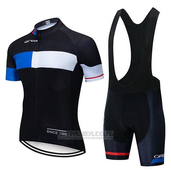 2019 Fahrradbekleidung Orbea Shwarz Blau Wei Trikot Kurzarm und Overall