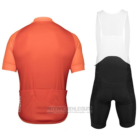 2018 Fahrradbekleidung POC Orange Trikot Kurzarm und Tragerhose - zum Schließen ins Bild klicken