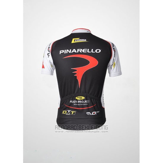 2010 Fahrradbekleidung Pinarello Shwarz und Rot Trikot Kurzarm und Tragerhose - zum Schließen ins Bild klicken