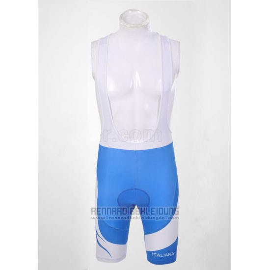 2011 Fahrradbekleidung Pinarello Azurblau und Wei Trikot Kurzarm und Tragerhose