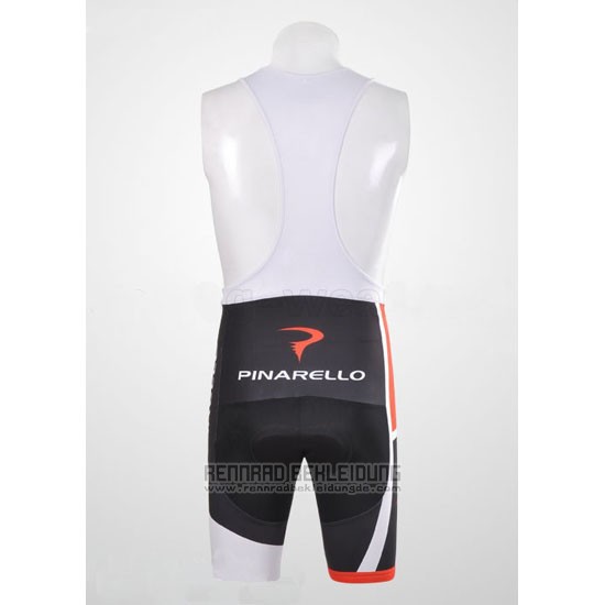 2012 Fahrradbekleidung Pinarello Rot und Wei Trikot Kurzarm und Tragerhose