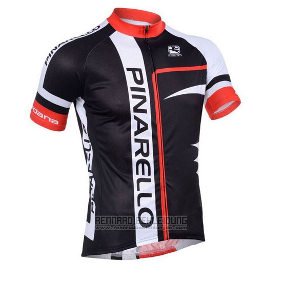 2013 Fahrradbekleidung Pinarello Rot und Shwarz Trikot Kurzarm und Tragerhose
