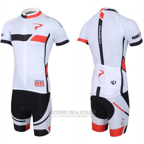 2013 Fahrradbekleidung Pinarello Shwarz und Wei Trikot Kurzarm und Tragerhose