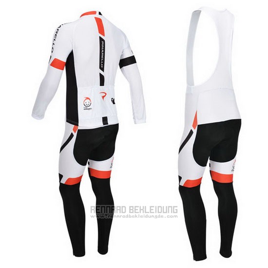 2013 Fahrradbekleidung Pinarello Shwarz und Wei Trikot Langarm und Tragerhose