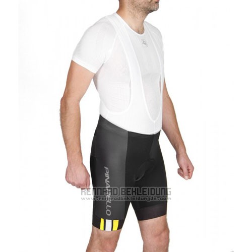 2016 Fahrradbekleidung Pinarello Gelb und Shwarz Trikot Kurzarm und Tragerhose