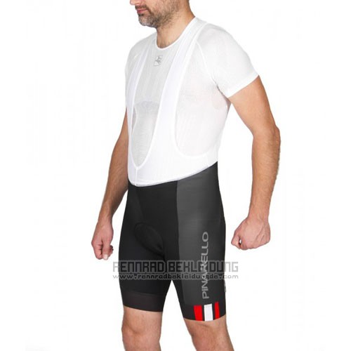 2016 Fahrradbekleidung Pinarello Rot und Shwarz Trikot Kurzarm und Tragerhose
