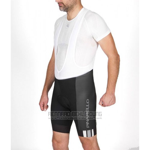 2016 Fahrradbekleidung Pinarello Shwarz und Wei Trikot Kurzarm und Tragerhose