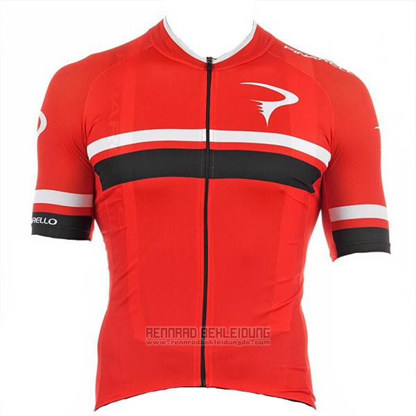 2017 Fahrradbekleidung Pinarello Rot Trikot Kurzarm und Tragerhose - zum Schließen ins Bild klicken