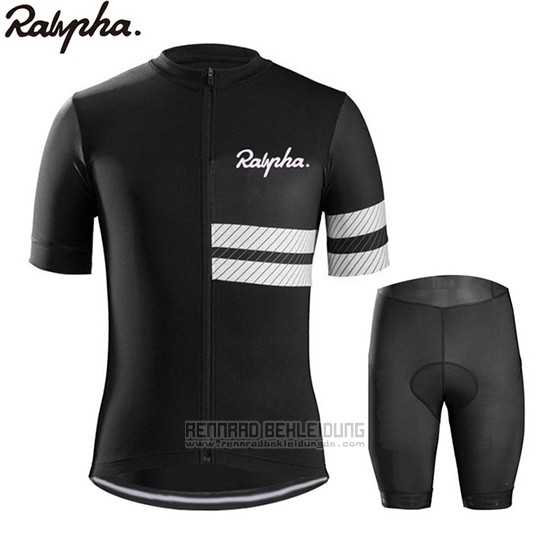 2019 Fahrradbekleidung Ralph Shwarz Wei Trikot Kurzarm und Tragerhose - zum Schließen ins Bild klicken