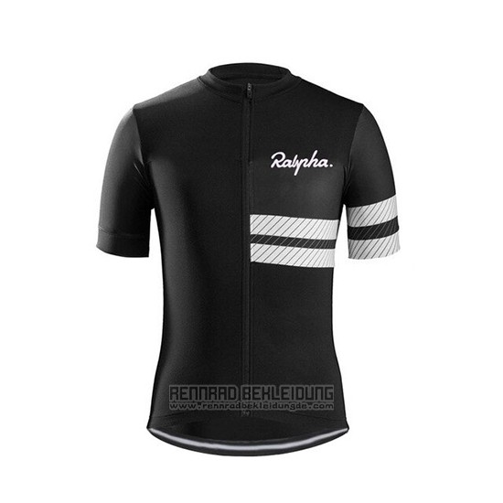 2019 Fahrradbekleidung Ralph Shwarz Wei Trikot Kurzarm und Tragerhose