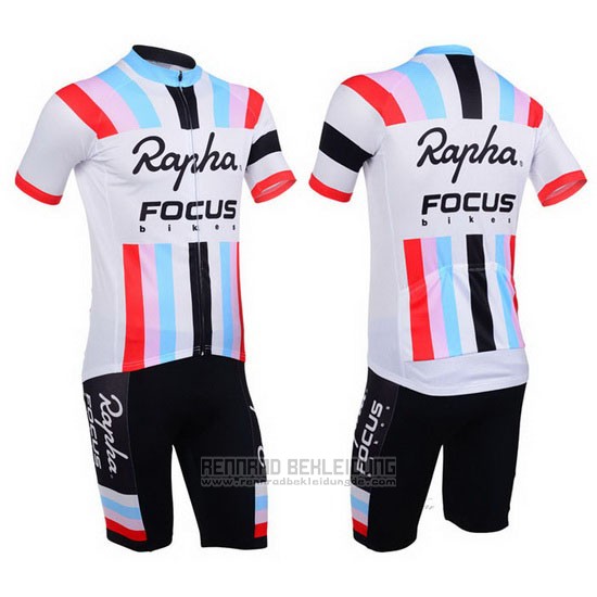 2013 Fahrradbekleidung Rapha Wei Trikot Kurzarm und Tragerhose