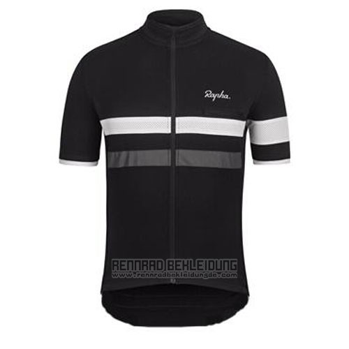 2015 Fahrradbekleidung Rapha Shwarz und Wei Trikot Kurzarm und Tragerhose - zum Schließen ins Bild klicken