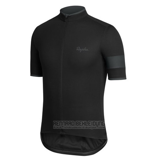 2016 Fahrradbekleidung Rapha Wei und Shwarz Trikot Kurzarm und Tragerhose