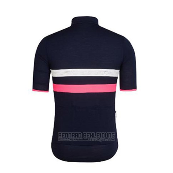 2018 Fahrradbekleidung Ralph Blau Tief und Rosa Trikot Kurzarm und Tragerhose