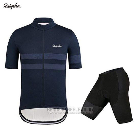 2019 Fahrradbekleidung Rapha Dunkel Blau Trikot Kurzarm und Overall