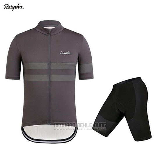 2019 Fahrradbekleidung Rapha Dunkel Grau Trikot Kurzarm und Overall - zum Schließen ins Bild klicken