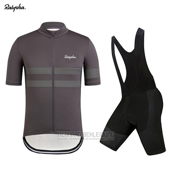 2019 Fahrradbekleidung Rapha Dunkel Grau Trikot Kurzarm und Overall - zum Schließen ins Bild klicken