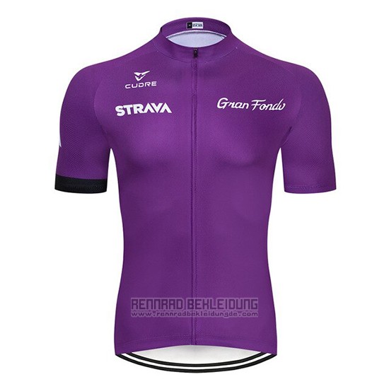 2019 Fahrradbekleidung STRAVA Dunkel Volett Trikot Kurzarm und Overall