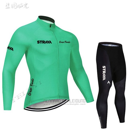 2019 Fahrradbekleidung STRAVA Grun Trikot Langarm und Overall - zum Schließen ins Bild klicken