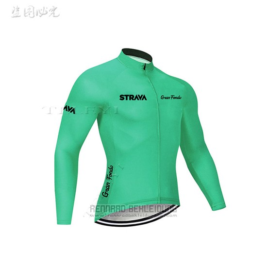 2019 Fahrradbekleidung STRAVA Grun Trikot Langarm und Overall - zum Schließen ins Bild klicken