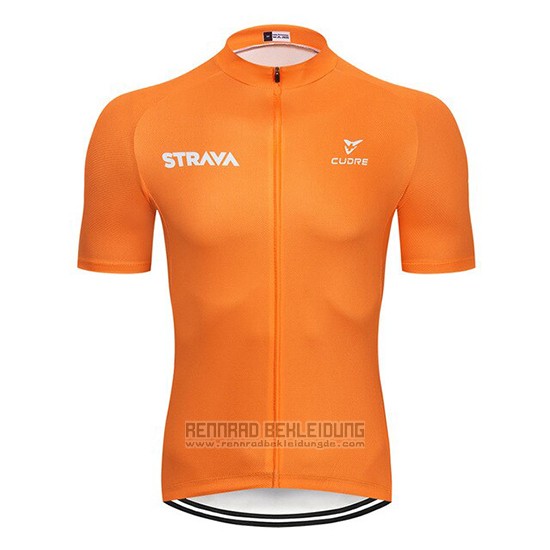 2019 Fahrradbekleidung STRAVA Orange Trikot Kurzarm und Overall - zum Schließen ins Bild klicken