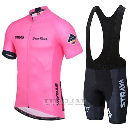 2019 Fahrradbekleidung STRAVA Rosa Trikot Kurzarm und Overall - zum Schließen ins Bild klicken