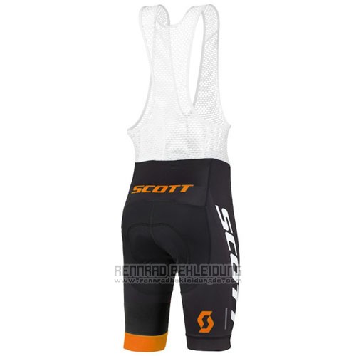 2016 Fahrradbekleidung Scott Blau und Shwarz Trikot Kurzarm und Tragerhose