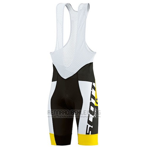 2016 Fahrradbekleidung Scott Gelb Trikot Kurzarm und Tragerhose