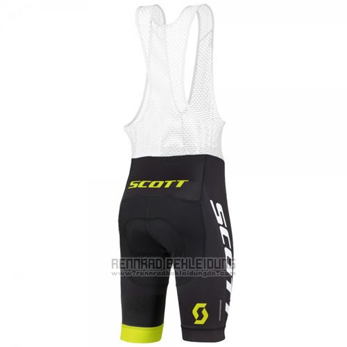 2016 Fahrradbekleidung Scott Grun und Shwarz Trikot Kurzarm und Tragerhose