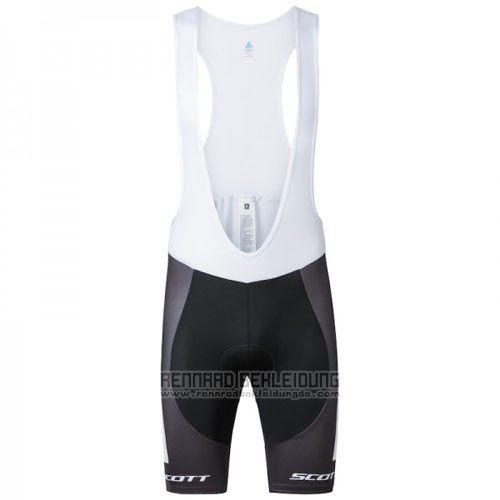 2016 Fahrradbekleidung Scott Shwarz und Gelb Trikot Kurzarm und Tragerhose