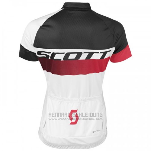 2016 Fahrradbekleidung Scott Shwarz und Wei Trikot Kurzarm und Tragerhose