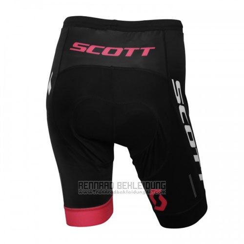 2016 Fahrradbekleidung Scott Shwarz und Wei Trikot Kurzarm und Tragerhose