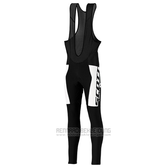 2016 Fahrradbekleidung Scott Wei und Shwarz Trikot Langarm und Tragerhose