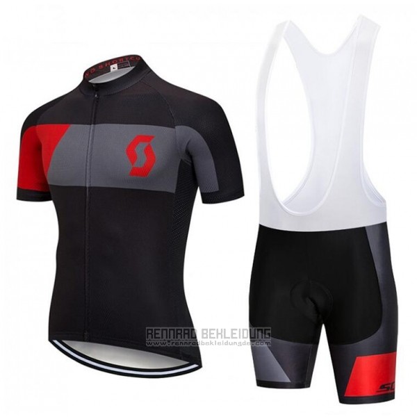 2018 Fahrradbekleidung Castelli Grau Rot Shwarz Trikot Kurzarm und Tragerhose