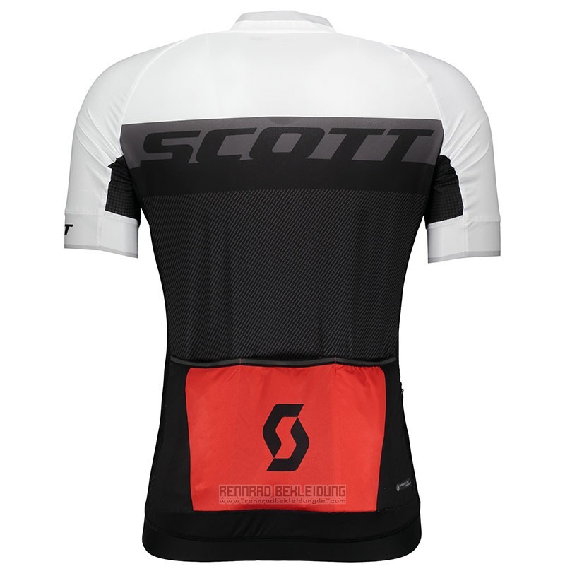 2018 Fahrradbekleidung Scott Rc Orange Trikot Kurzarm und Tragerhose