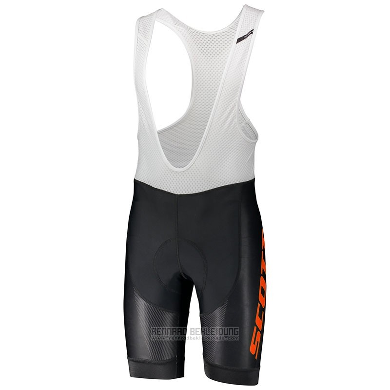 2018 Fahrradbekleidung Scott Rc Orange Trikot Kurzarm und Tragerhose