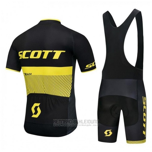 2018 Fahrradbekleidung Scott Rc Shwarz Gelb Trikot Kurzarm Tragerhose - zum Schließen ins Bild klicken