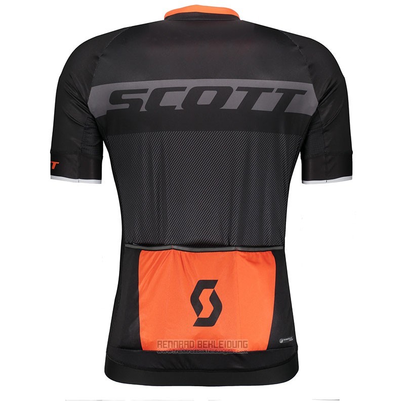 2018 Fahrradbekleidung Scott Rc Shwarz Trikot Kurzarm und Tragerhose