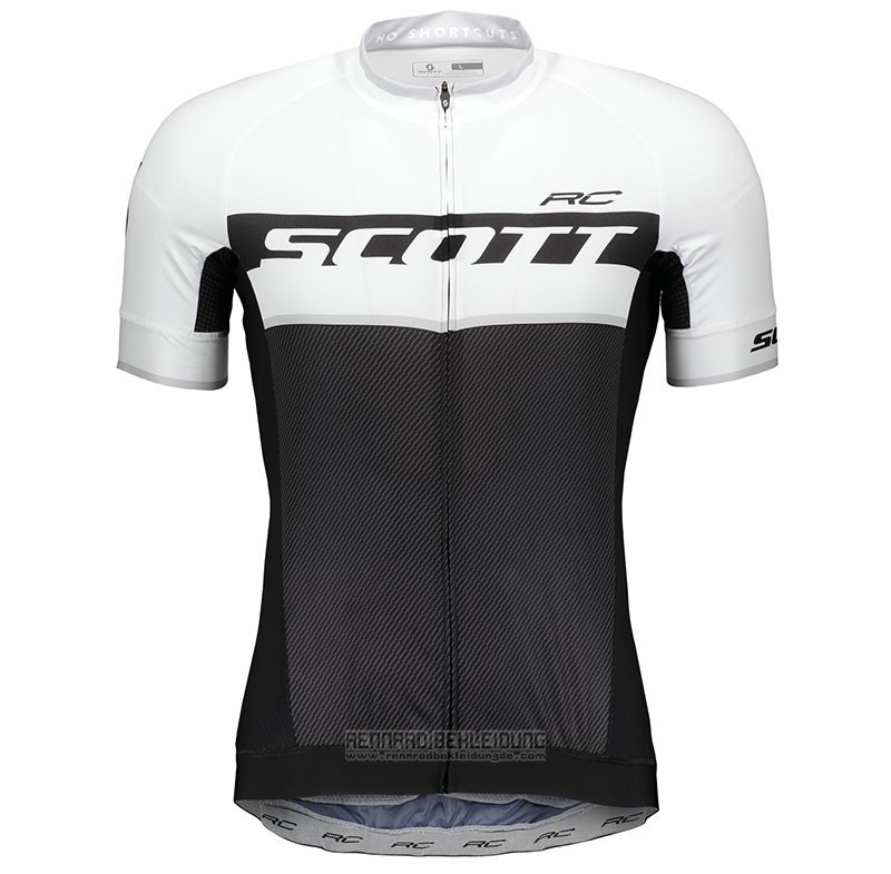 2018 Fahrradbekleidung Scott Rc Wei Trikot Kurzarm und Tragerhose - zum Schließen ins Bild klicken